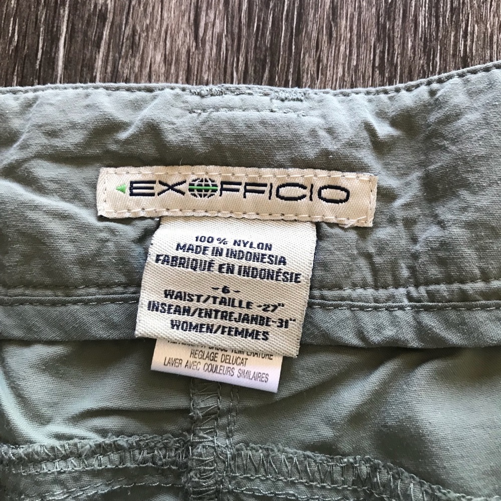 Exoficcio hiking pants size 6